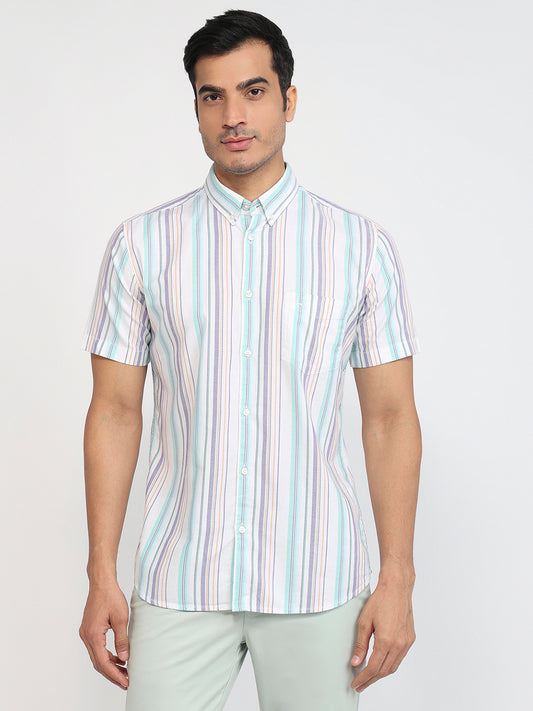 Parx White Casual Shirt