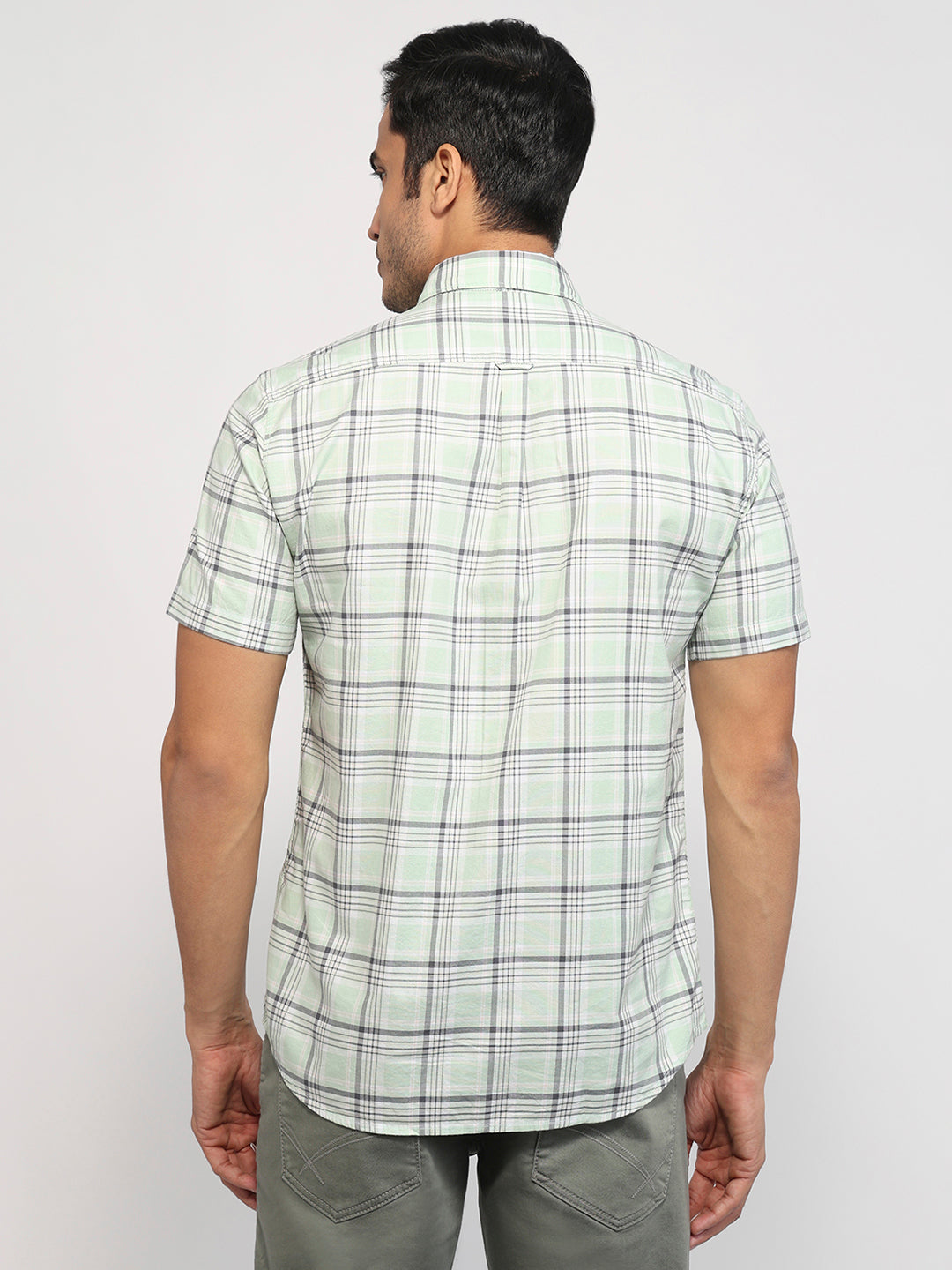 Parx Green Casual Shirt