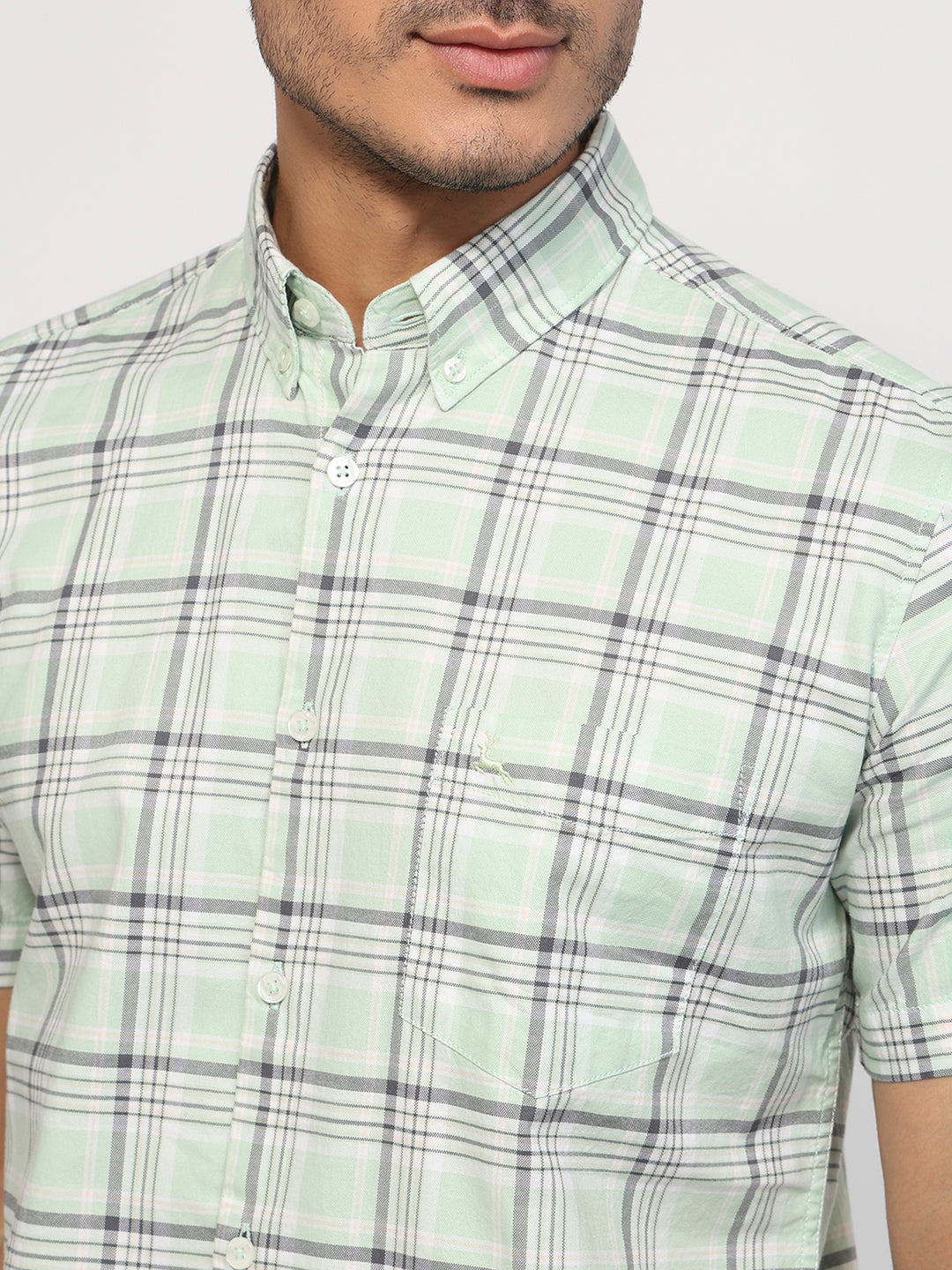 Parx Green Casual Shirt