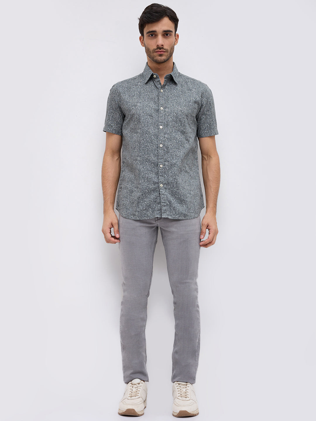 Parx Grey Casual Shirt
