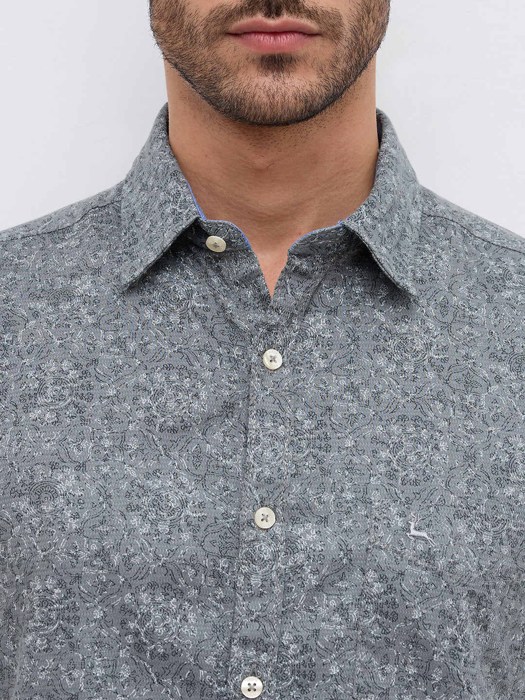 Parx Grey Casual Shirt