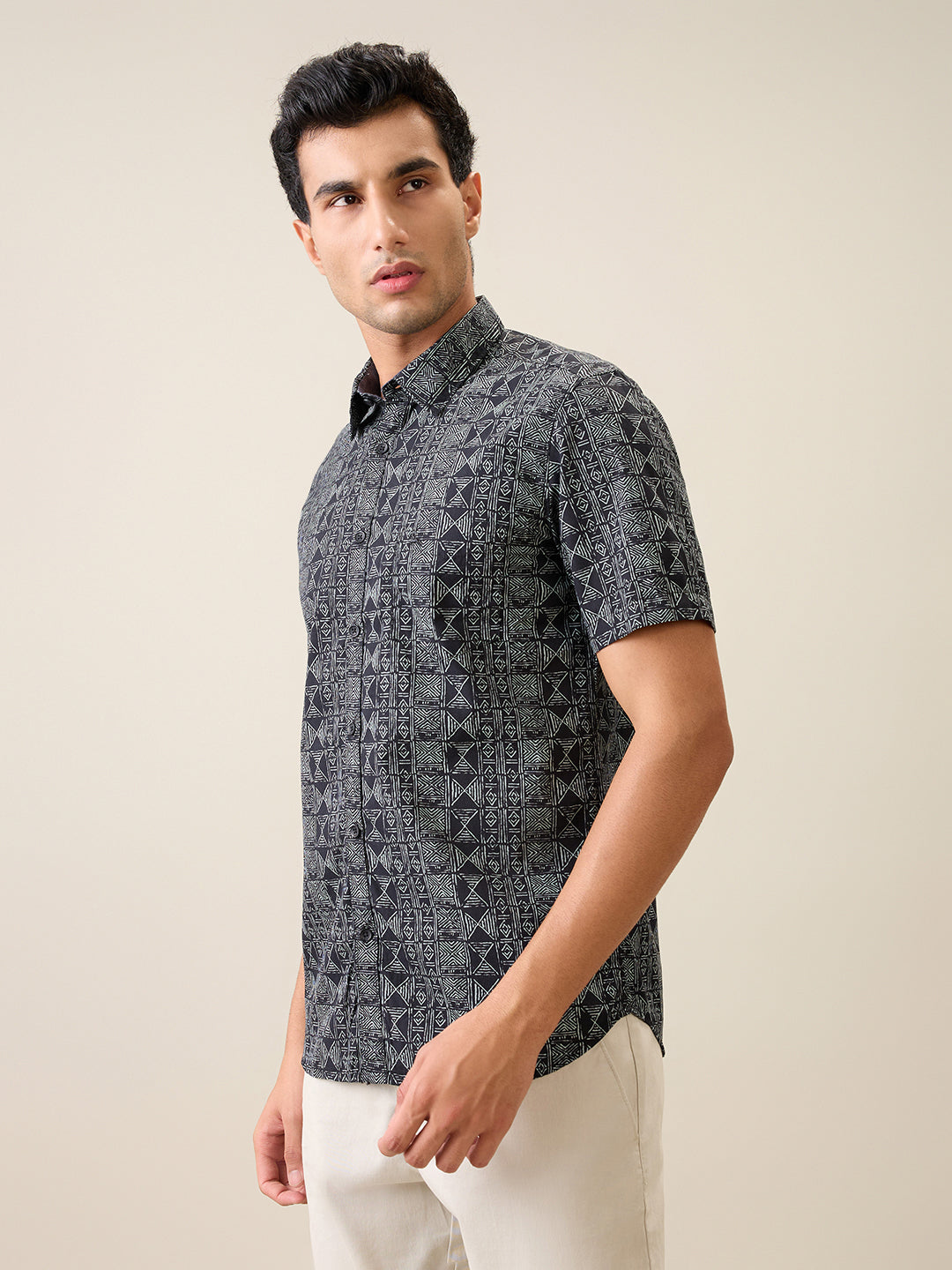 Parx Black Casual Shirt