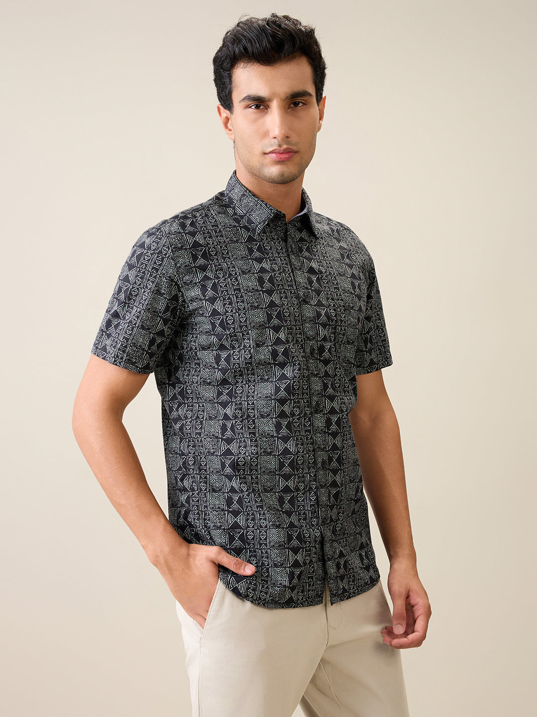 Parx Black Casual Shirt