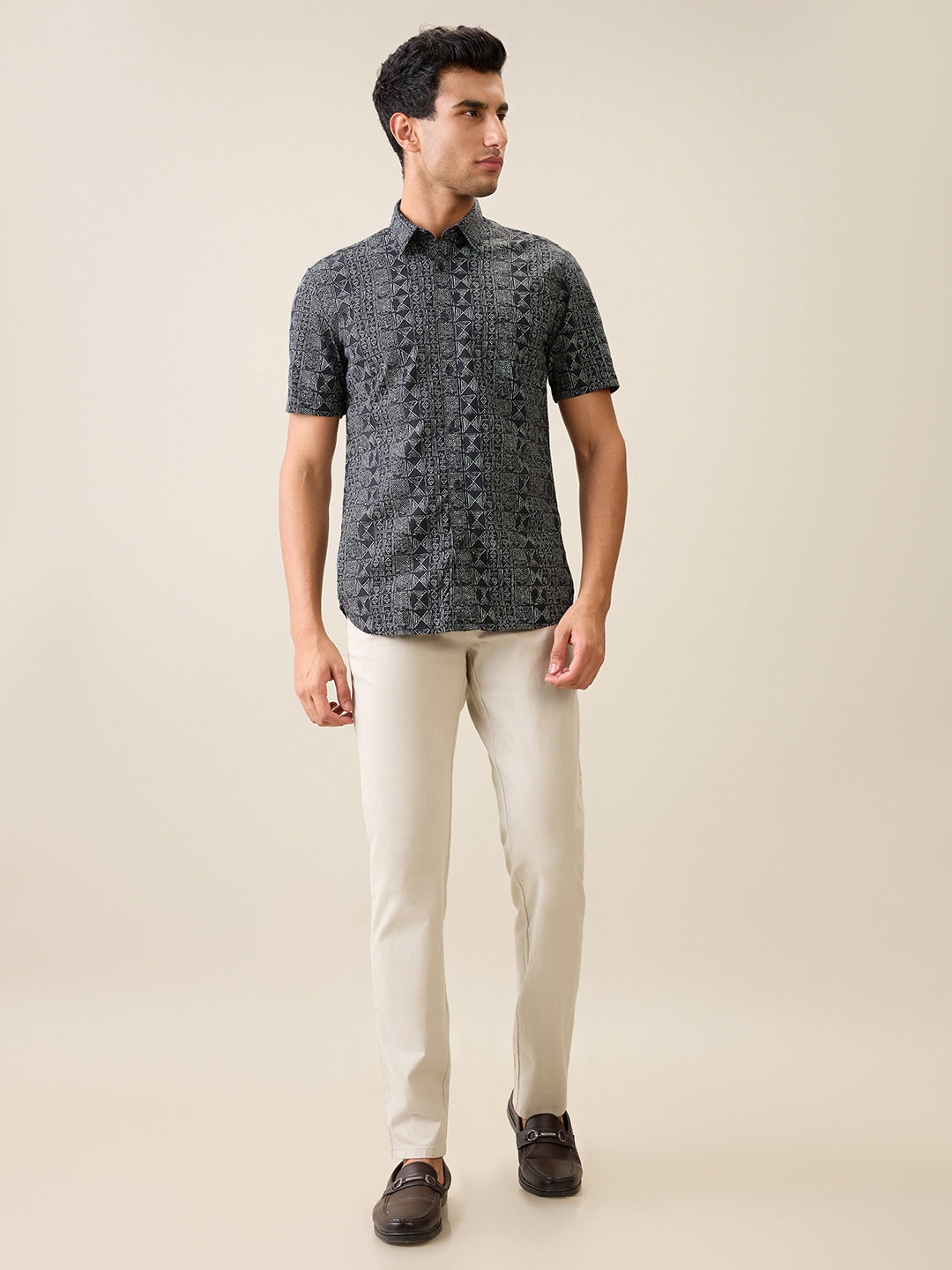 Parx Black Casual Shirt