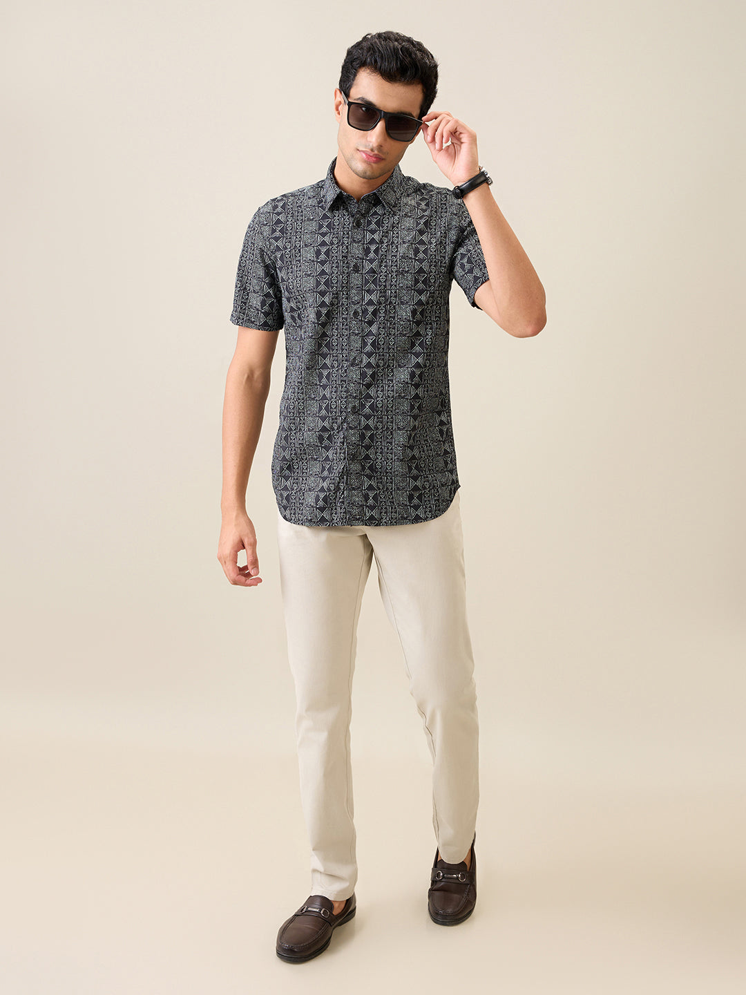 Parx Black Casual Shirt