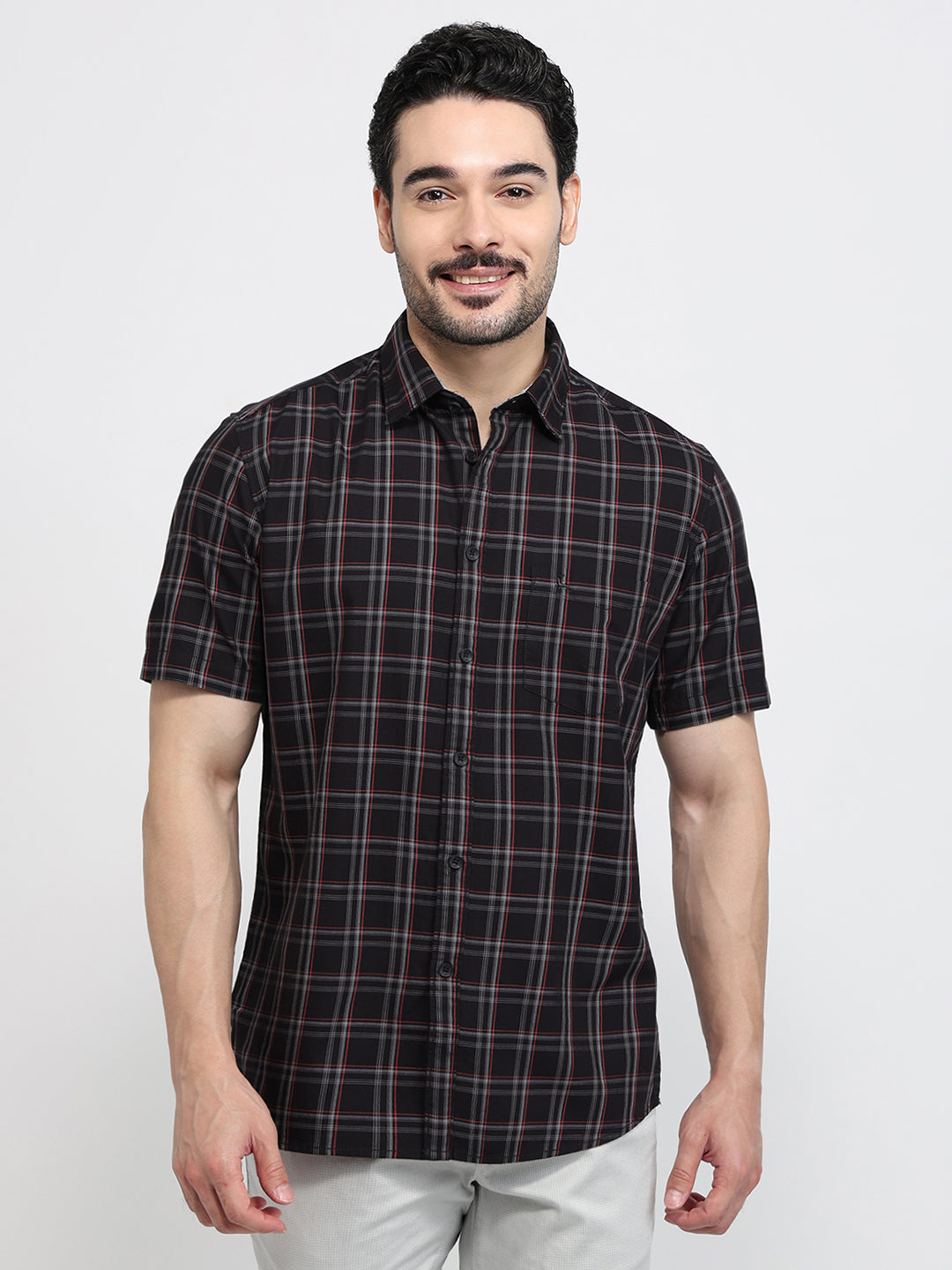 Parx Black Casual Shirt