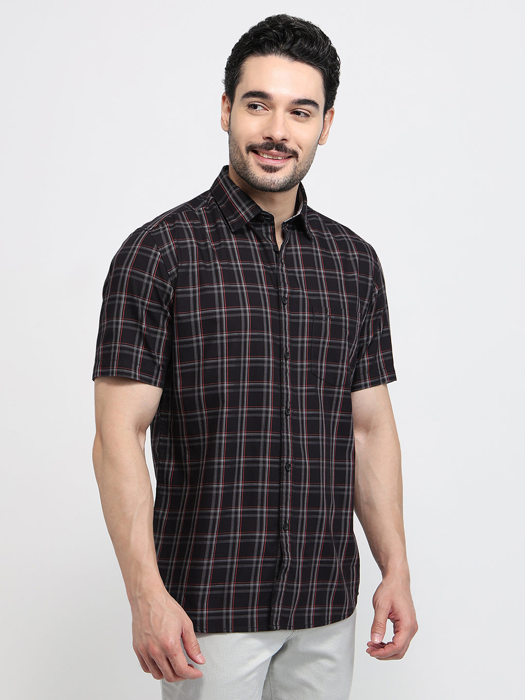 Parx Black Casual Shirt