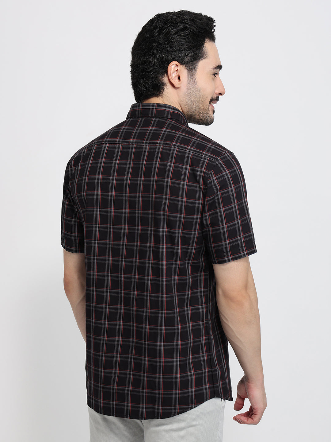Parx Black Casual Shirt