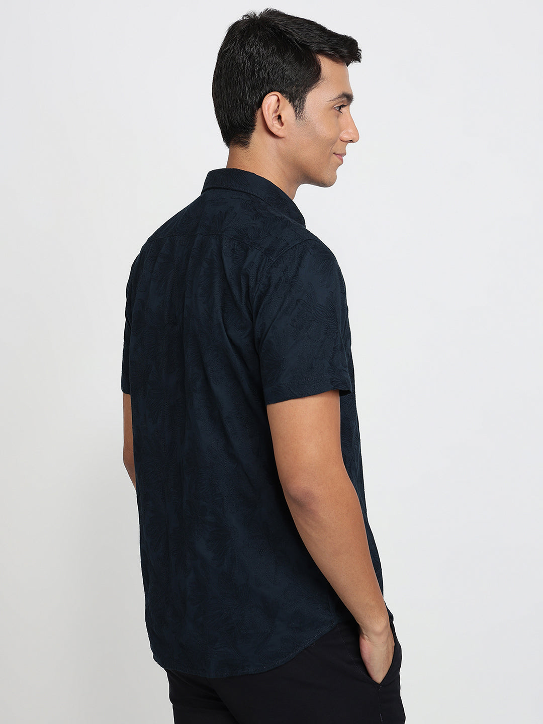 Parx Blue Casual Shirt