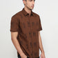Parx Brown Casual Shirt