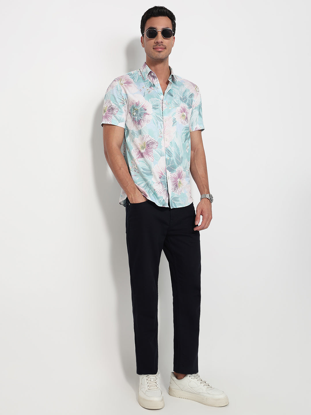 Parx Grey Casual Shirt