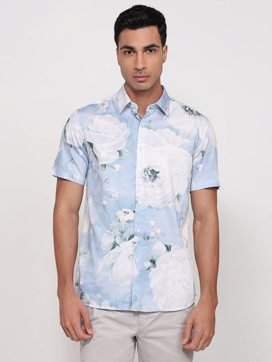 Parx Purple Casual Shirt