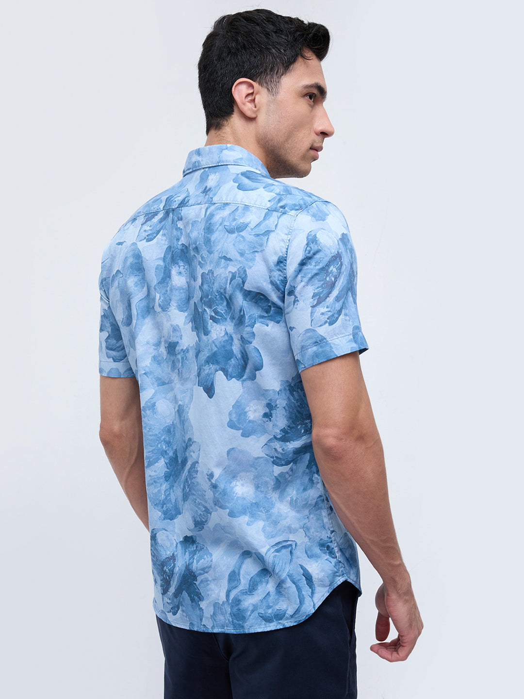 Parx Blue Casual Shirt