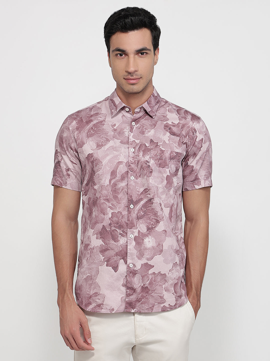Parx Brown Casual Shirt