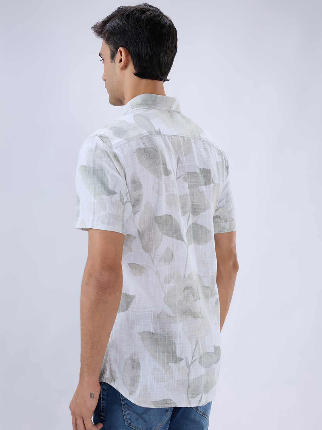 Parx Green Casual Shirt