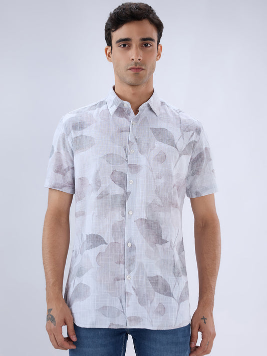 Parx Brown Casual Shirt