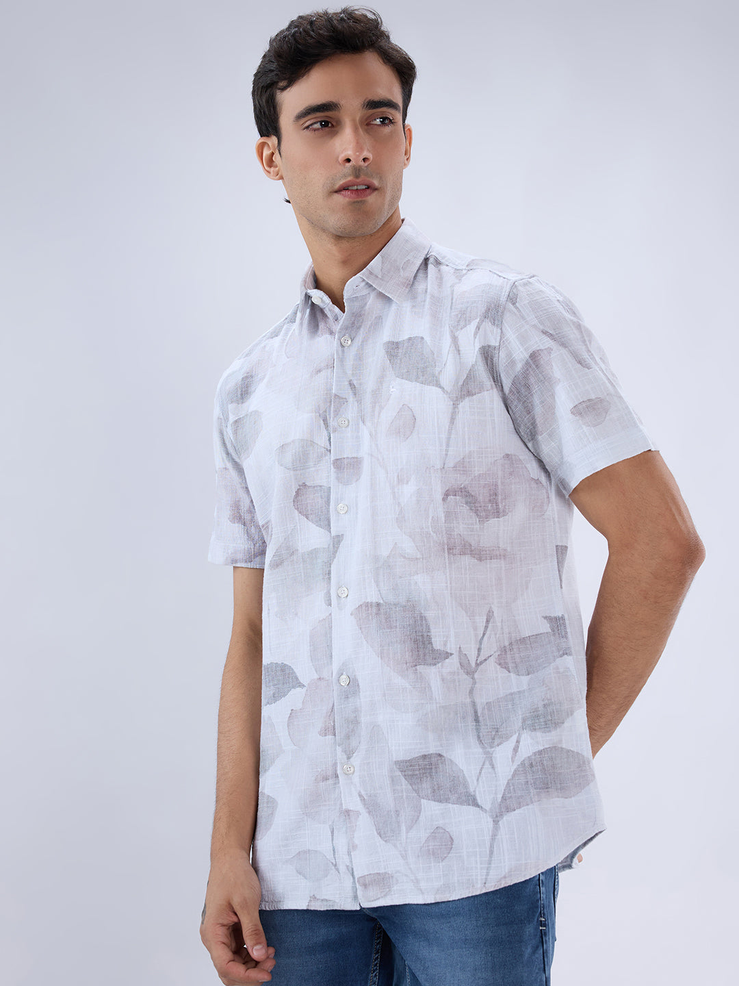 Parx Brown Casual Shirt