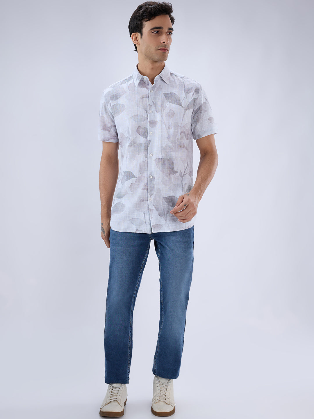 Parx Brown Casual Shirt