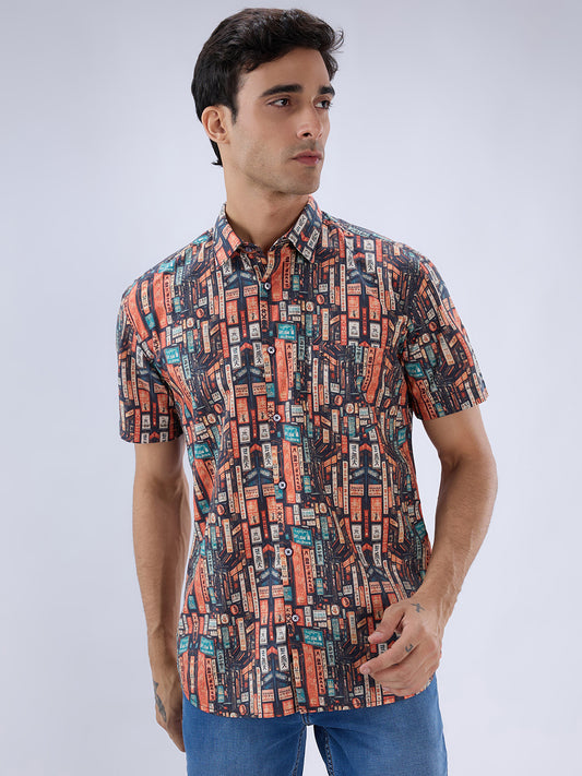 Parx Red Casual Shirt