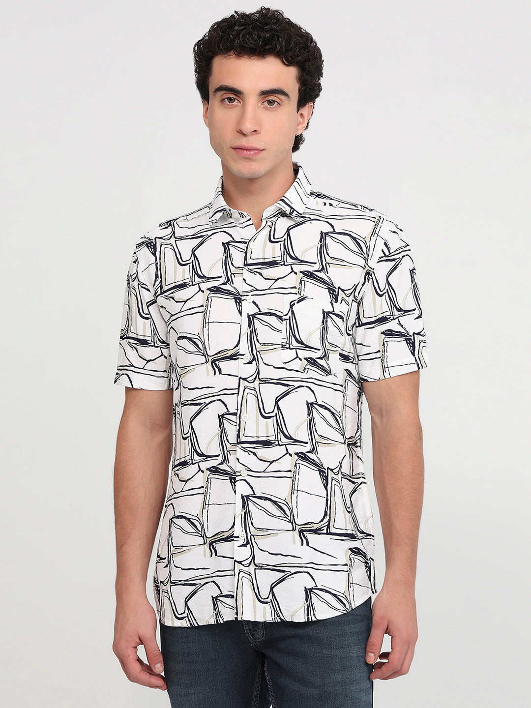 Parx White Casual Shirt