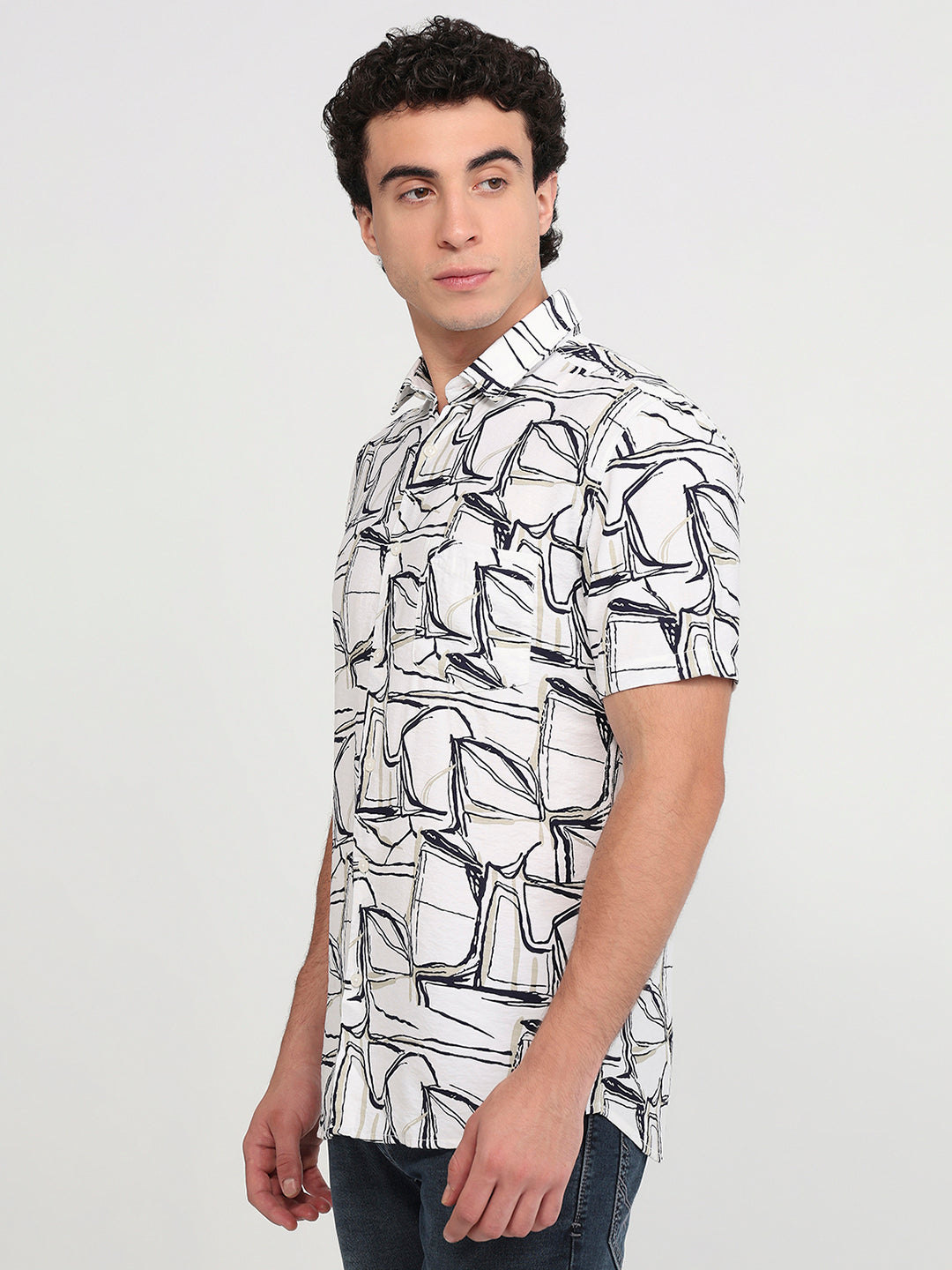 Parx White Casual Shirt