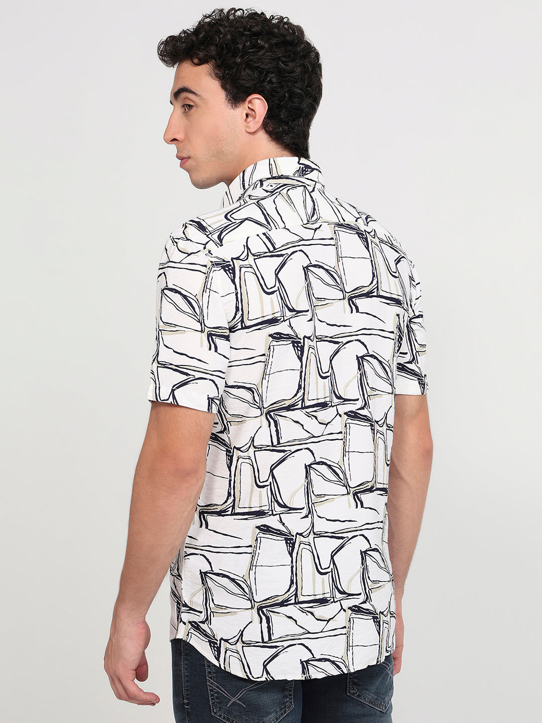 Parx White Casual Shirt