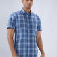 Parx Blue Casual Shirt
