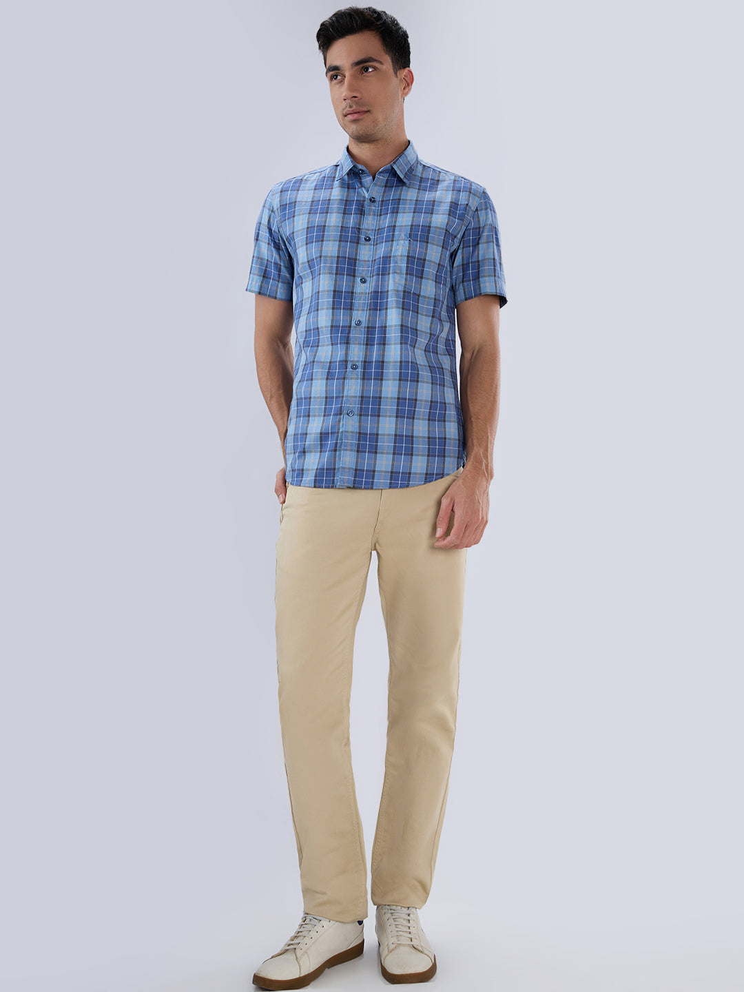 Parx Blue Casual Shirt