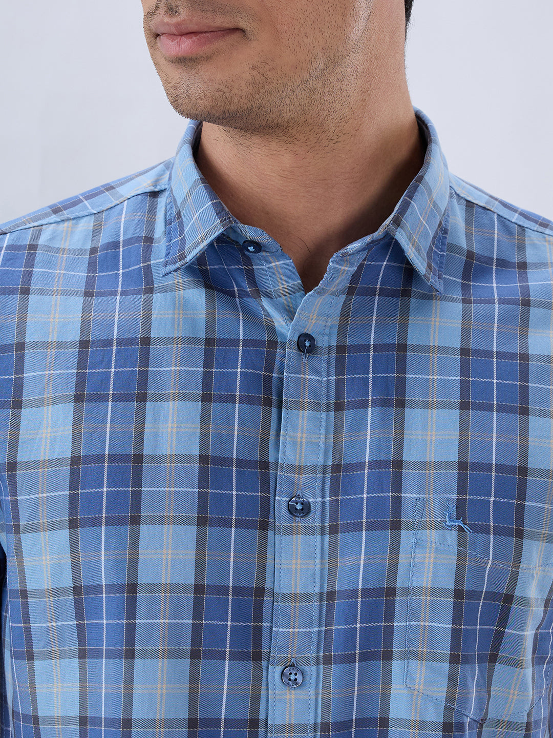 Parx Blue Casual Shirt