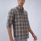 Parx Brown Casual Shirt