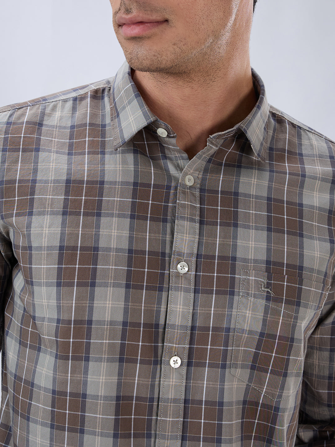 Parx Brown Casual Shirt