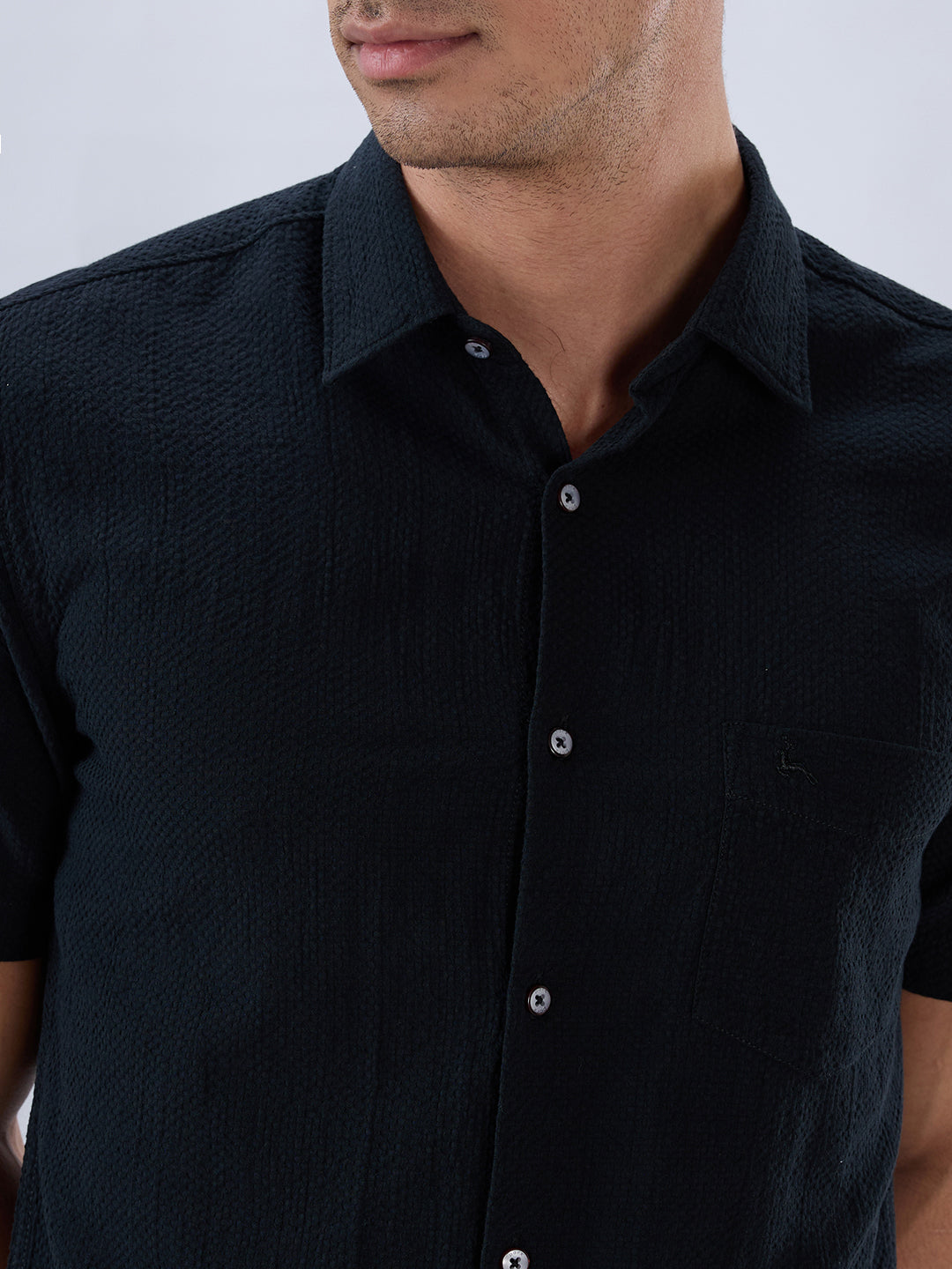 Parx Black Casual Shirt