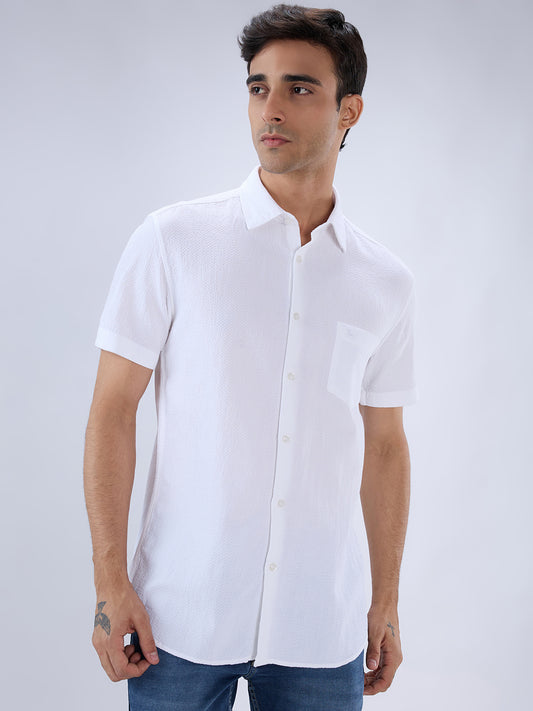 Parx White Casual Shirt