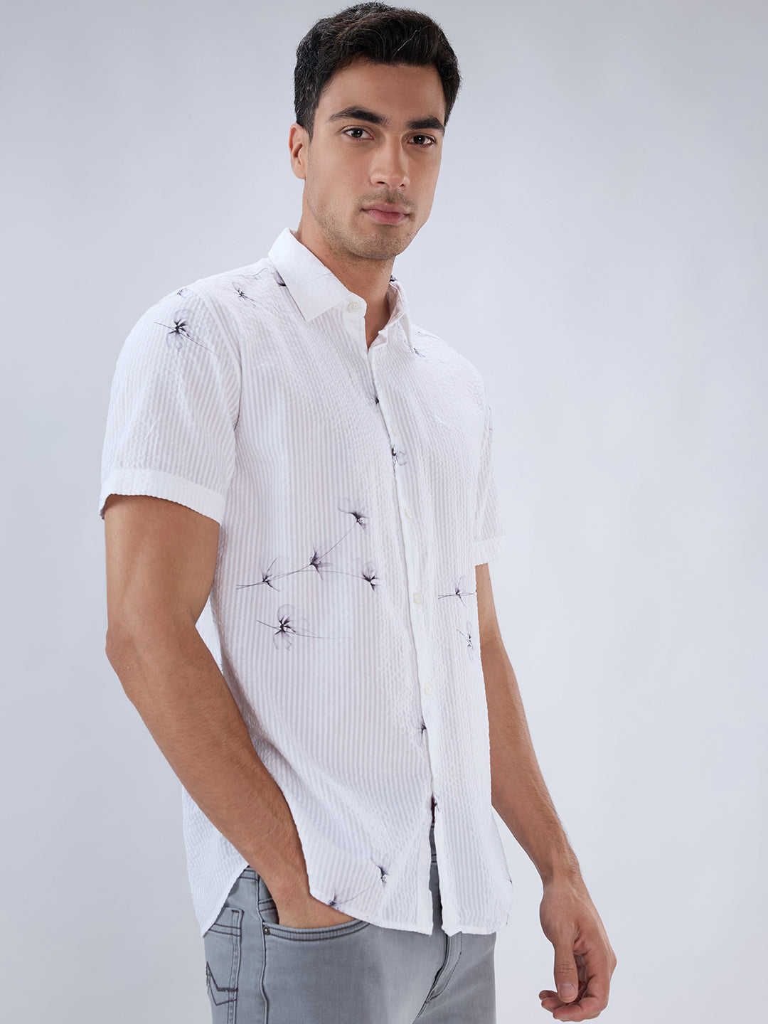 Parx White Casual Shirt