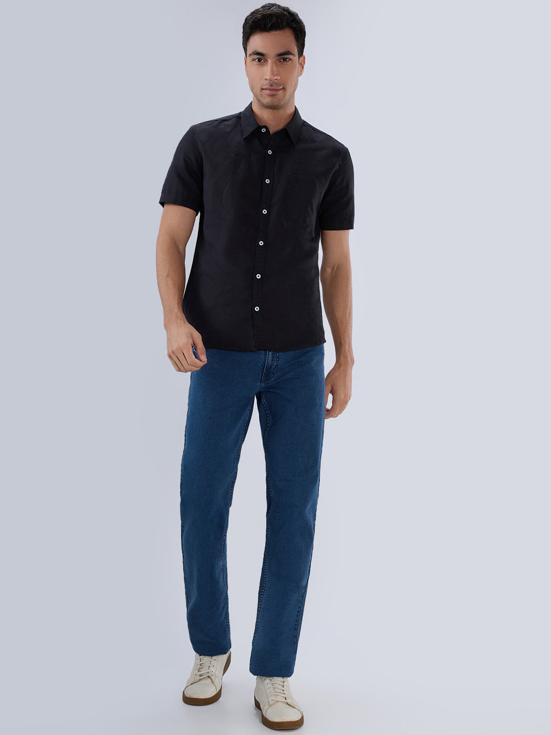 Parx Black Casual Shirt
