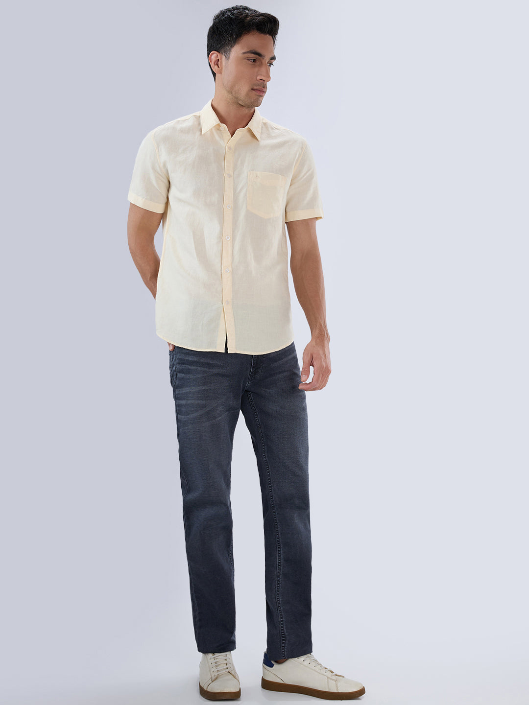 Parx Yellow Casual Shirt