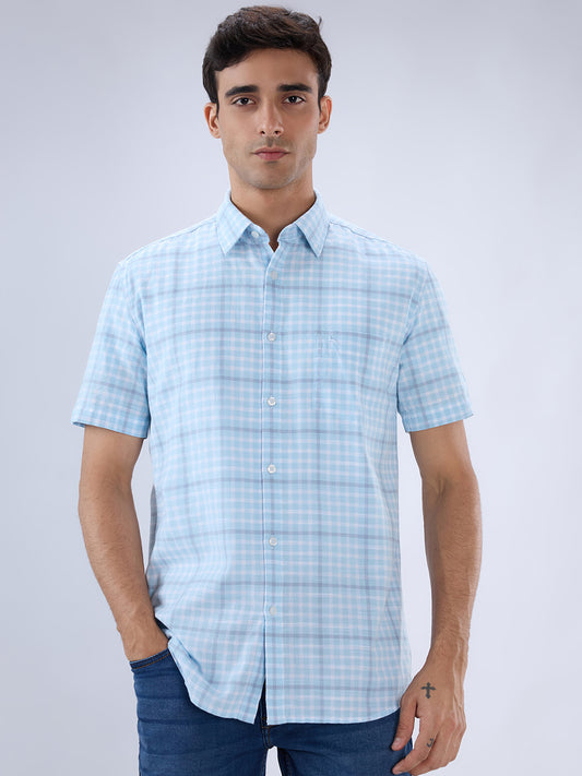 Parx Blue Casual Shirt