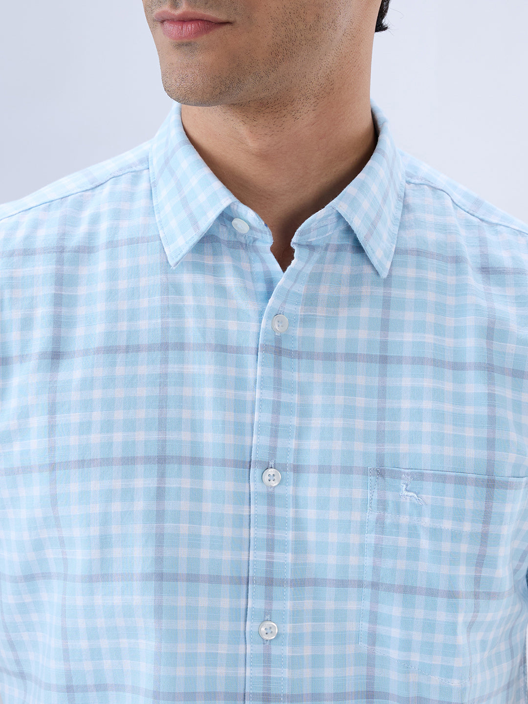 Parx Blue Casual Shirt