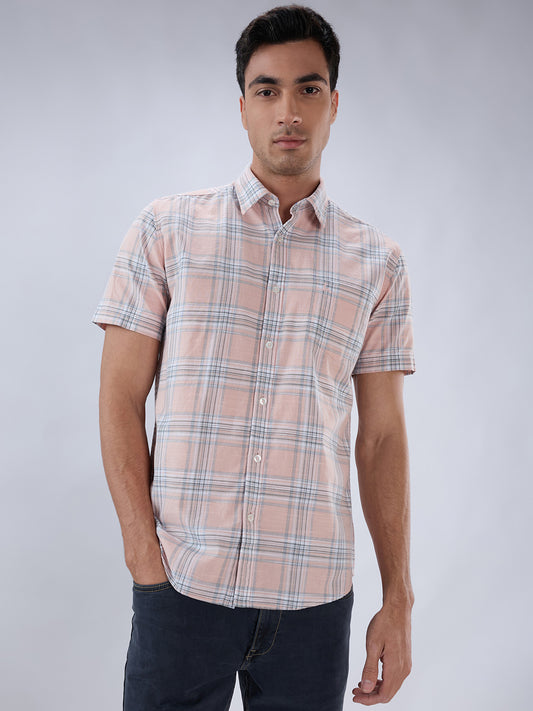 Parx Orange Casual Shirt