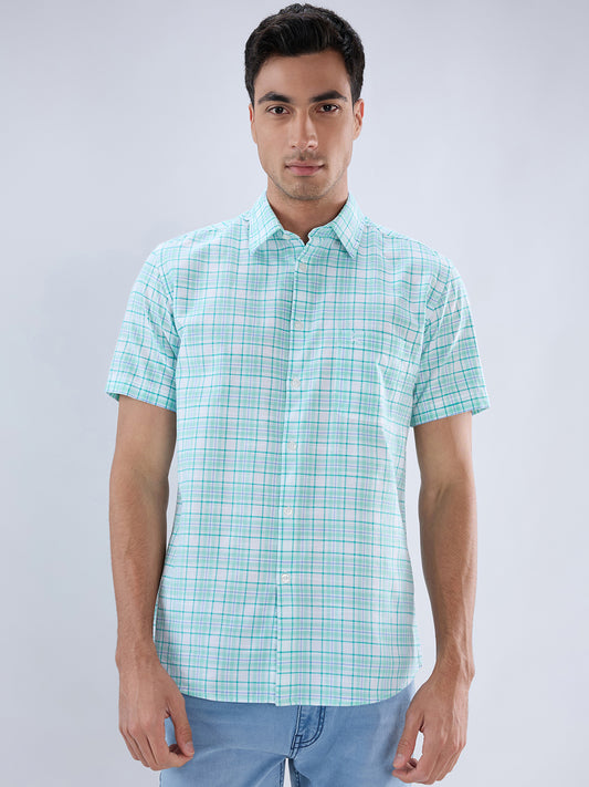 Parx Green Casual Shirt