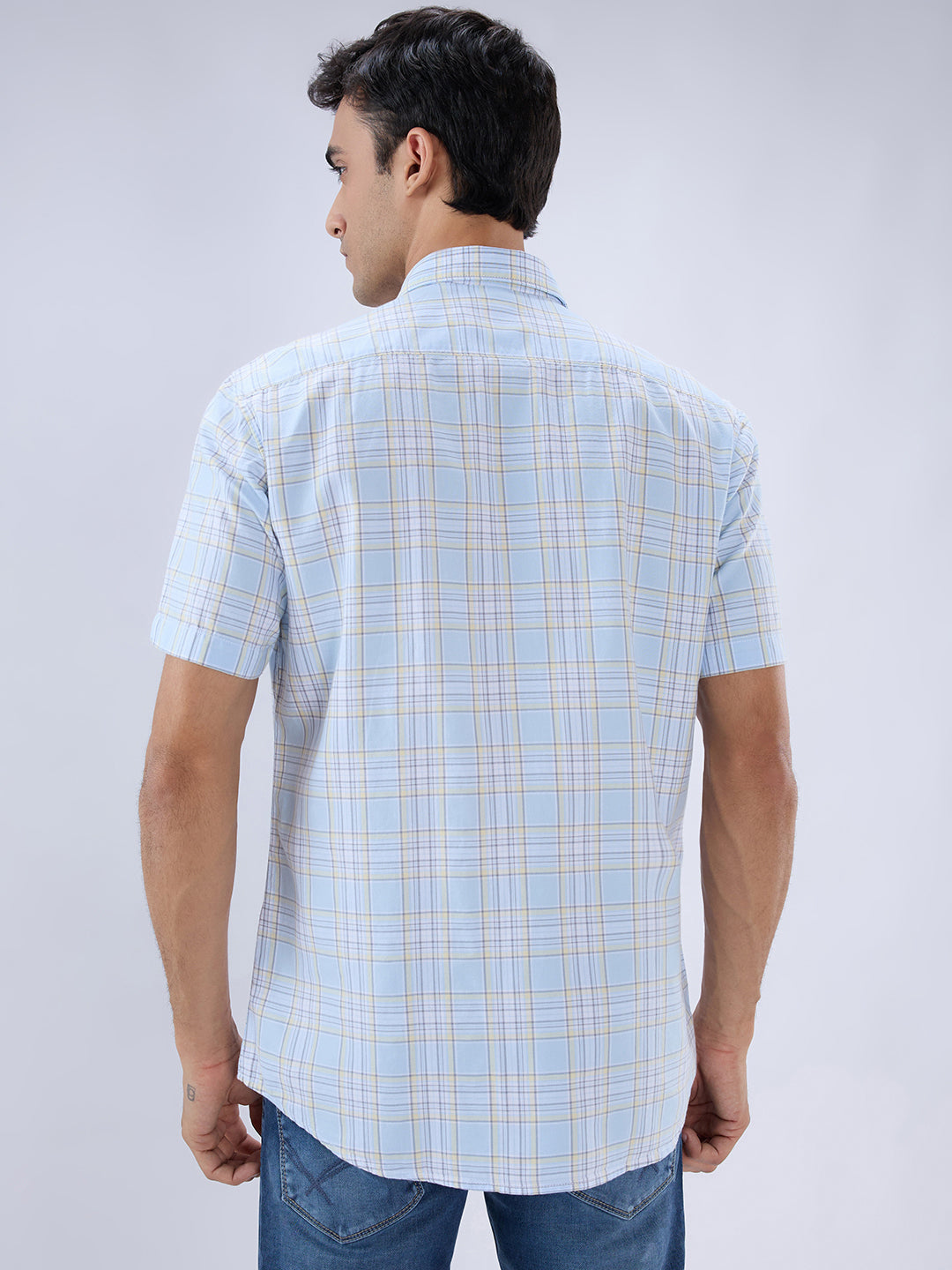 Parx Blue Casual Shirt