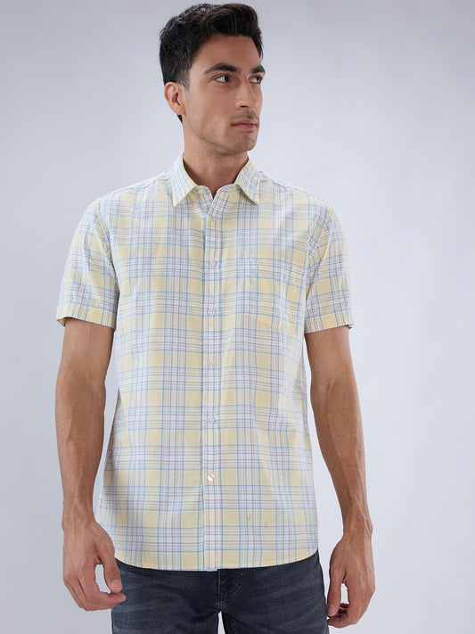 Parx Yellow Casual Shirt