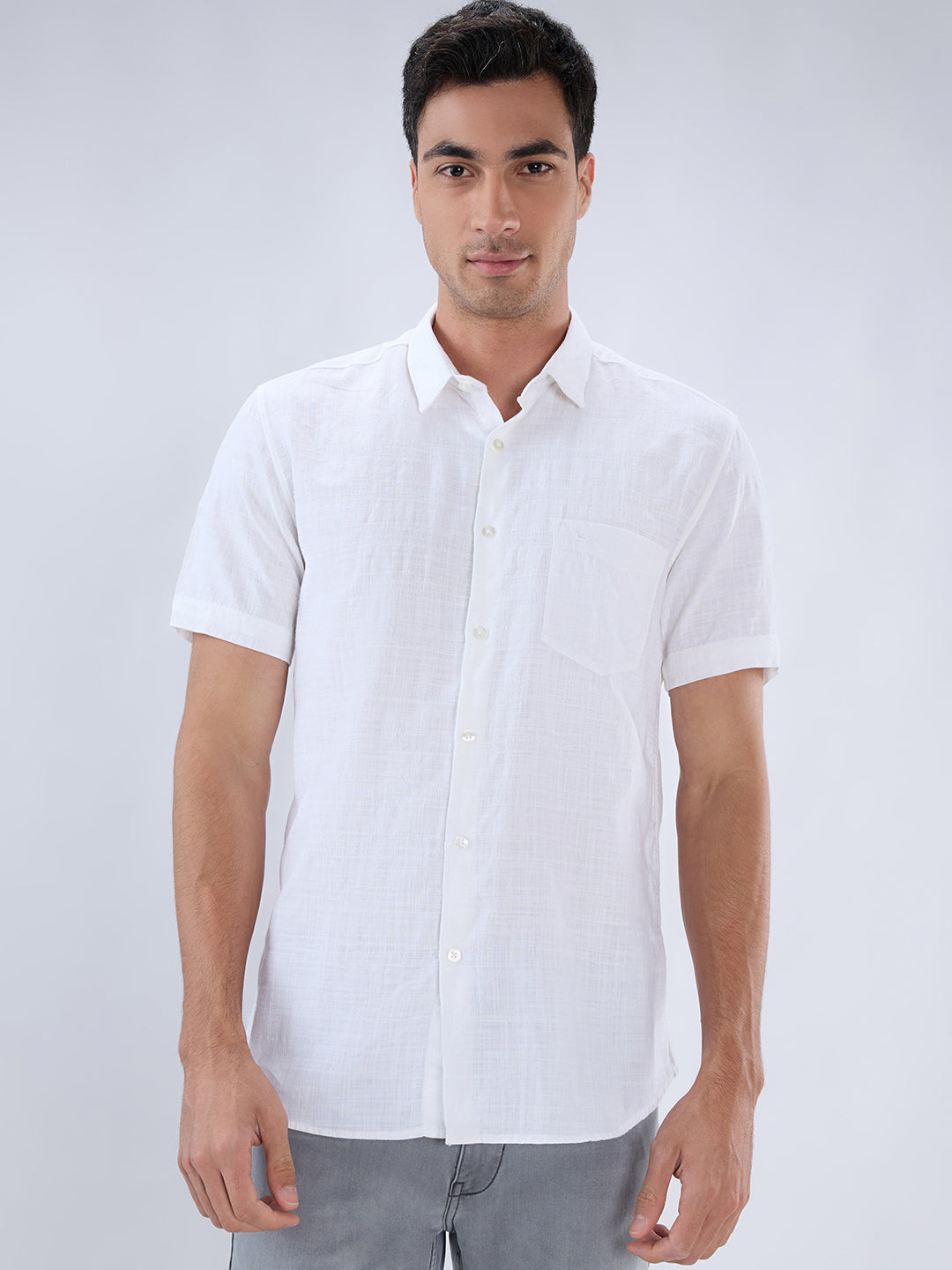Parx White Casual Shirt