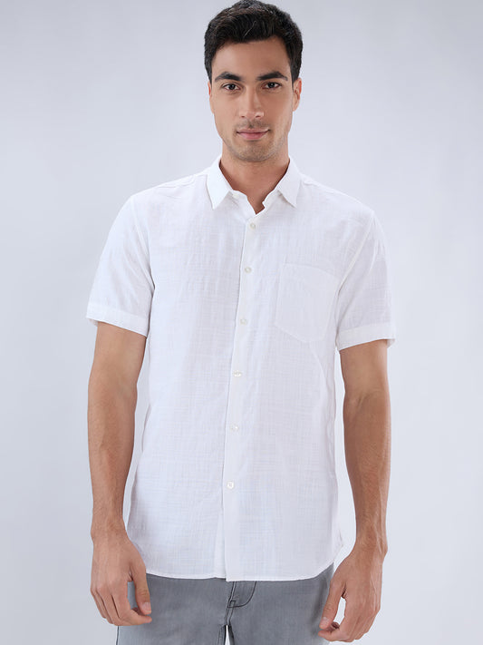 Parx White Casual Shirt