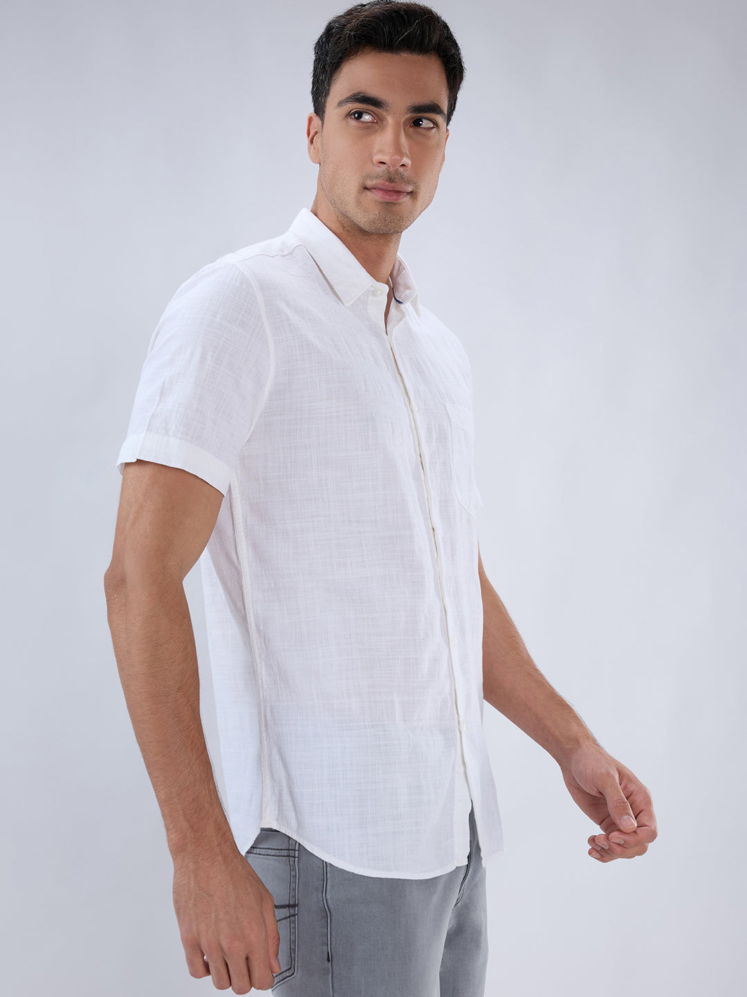 Parx White Casual Shirt