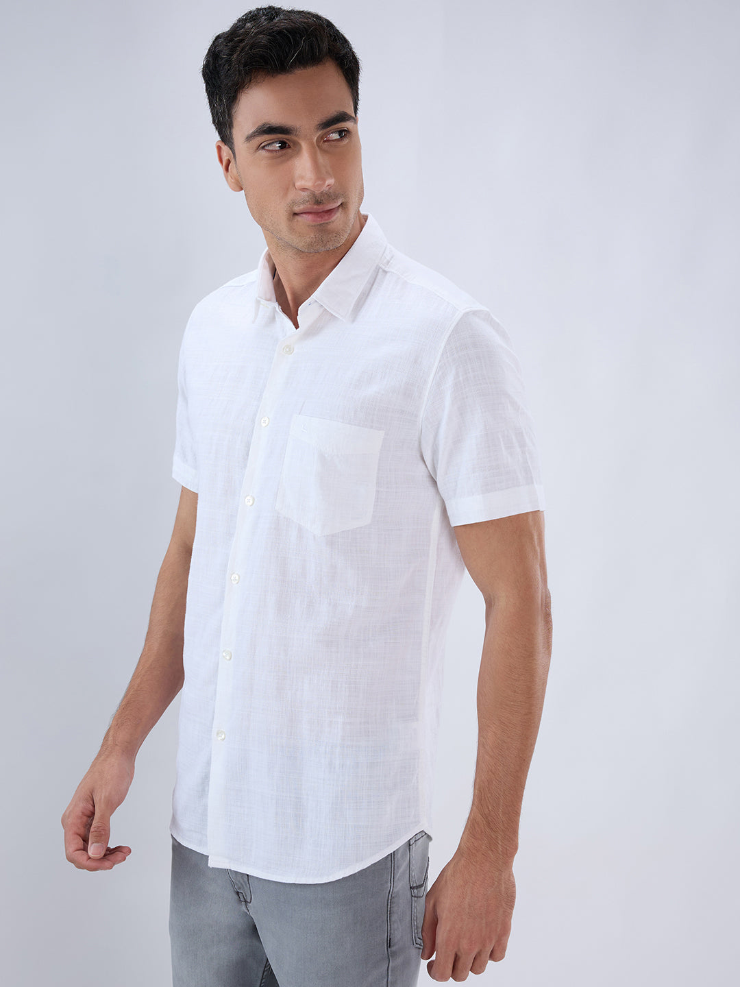 Parx White Casual Shirt