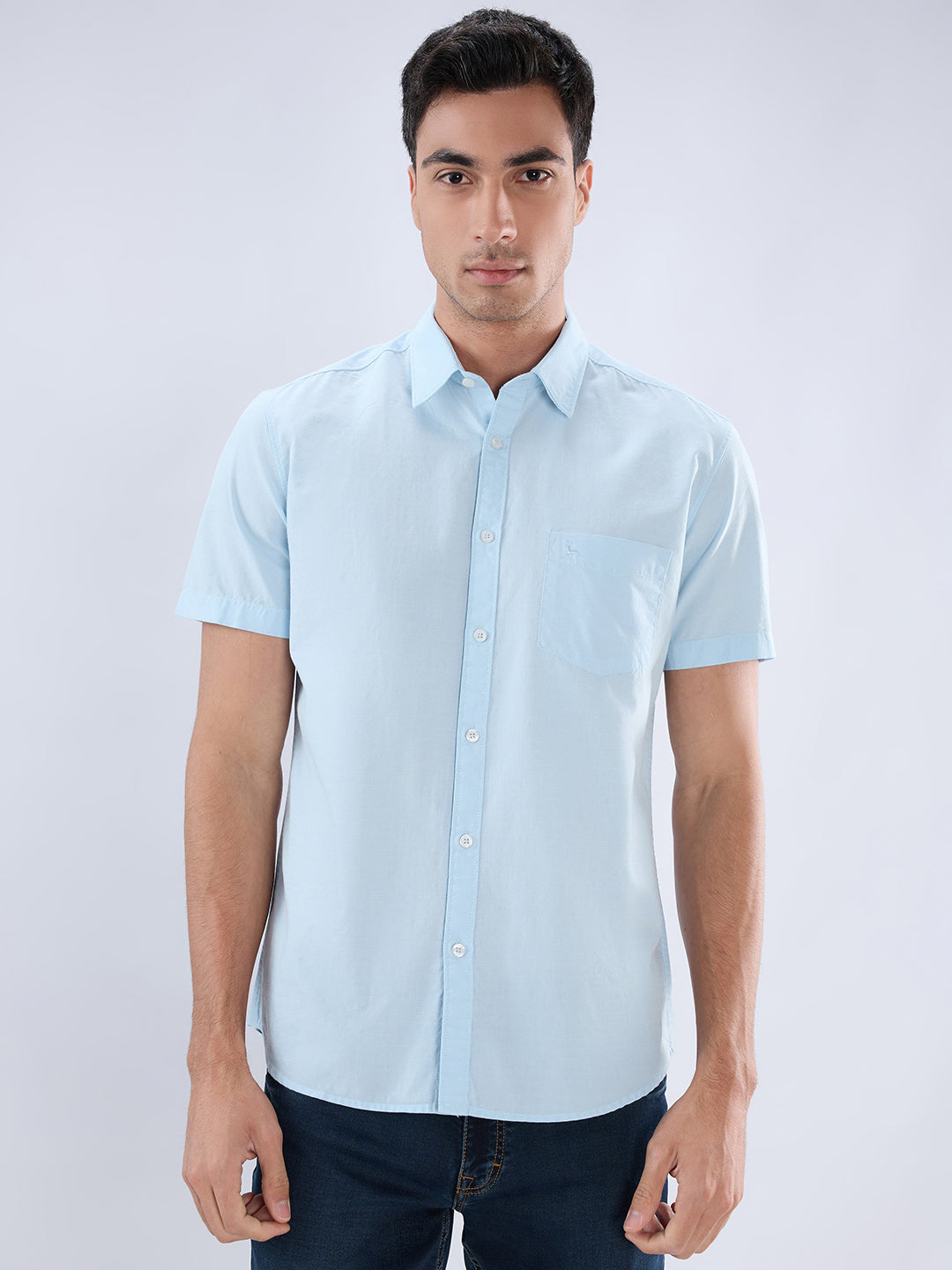 Parx Blue Casual Shirt
