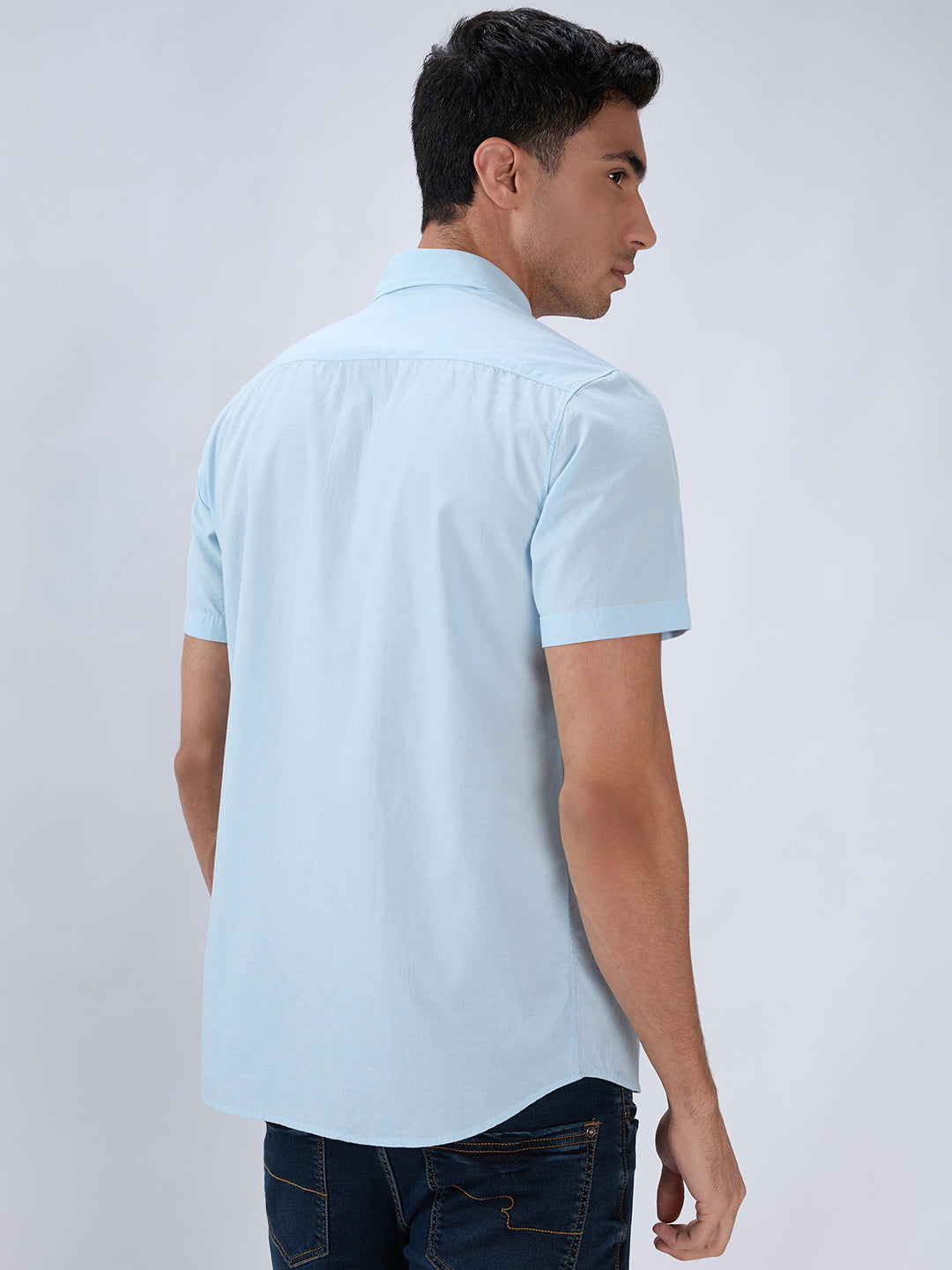 Parx Blue Casual Shirt
