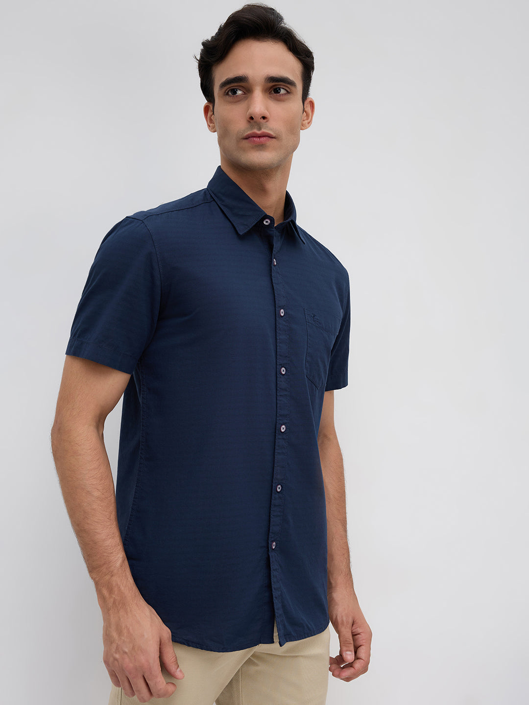 Parx Blue Casual Shirt