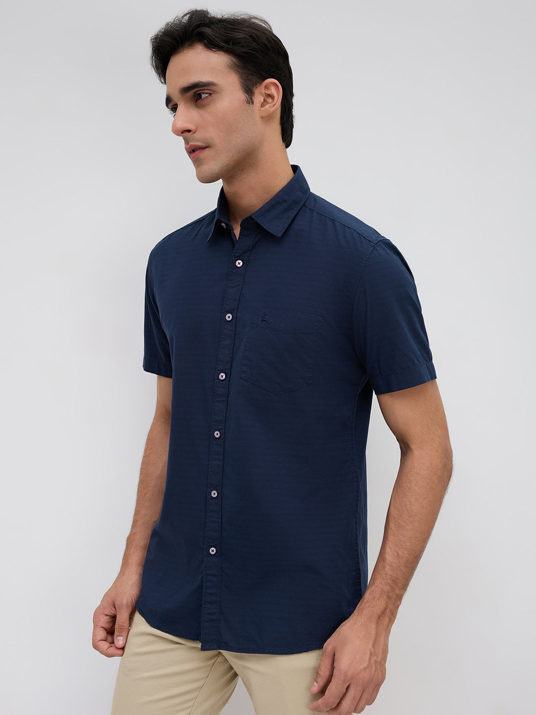 Parx Blue Casual Shirt